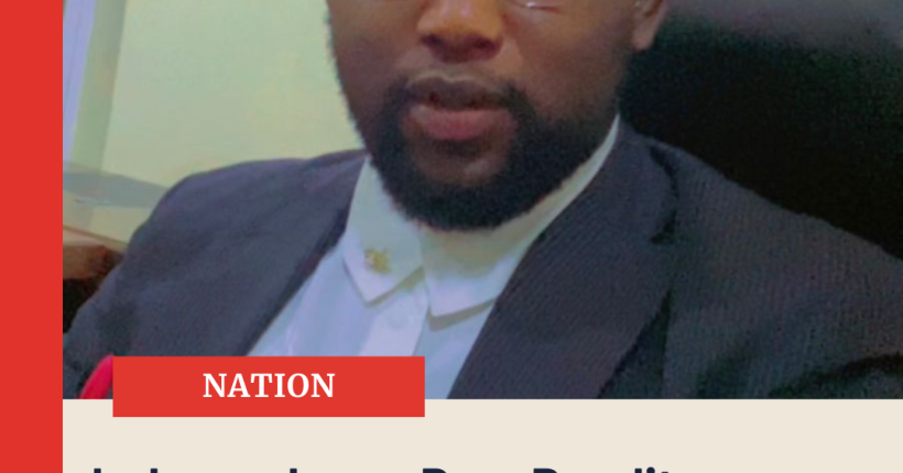 Red and Beige Simple Clean Breaking News Instagram Post