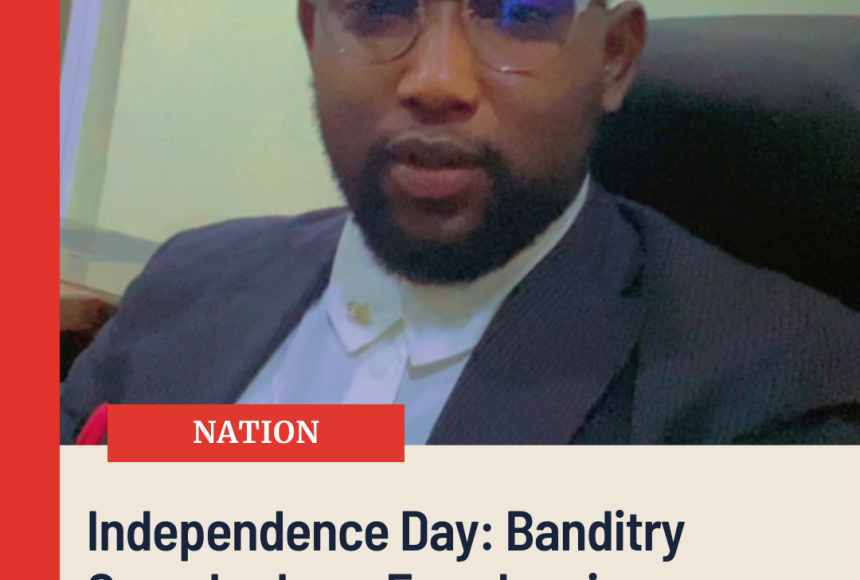 Red and Beige Simple Clean Breaking News Instagram Post